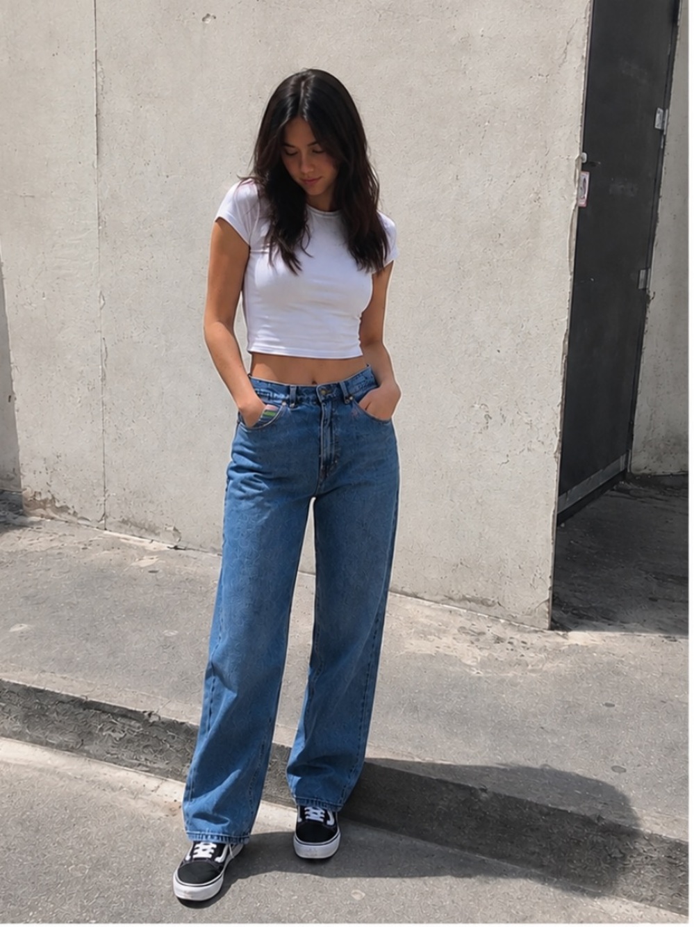 Empyre Tori 90s Medium Wash Skate Jeans Size 5 Approx US 4 Small
